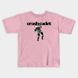 Crash Cadet Cosmonaut - Black Kids T-Shirt